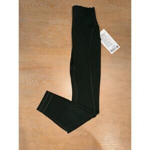 NWT Lululemon Align High-Rise Pant with Pockets 25" SIZE 2 Rainforest Green